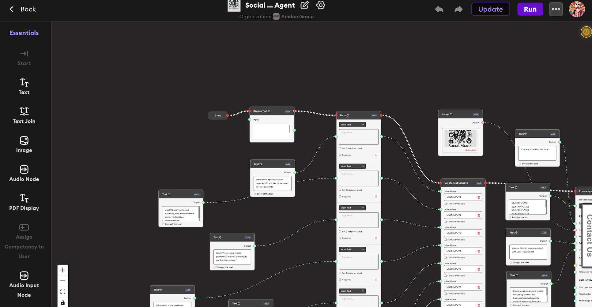 Drag & Drop Workflow Editor